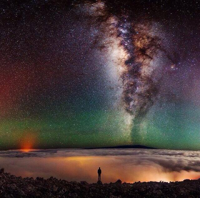 man milky way